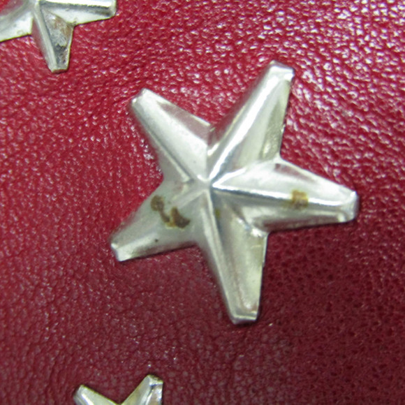 Jimmy Choo Sasha Women's Leather Studded Handbag,Tote Bag Dark Red - Picture 6 of 15